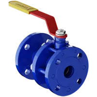 Краны шаровые сборные фланцевые с рукояткой, сталь 20 11с67п