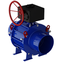 Шаровые краны с редуктором 11с67п