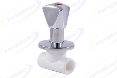 Вентиль PPR с хромированной ручкой, RTP (РосТурПласт) В Ижевске