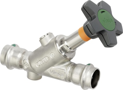 Наклонный вентиль Easytop Inox (полнопроходной) с SC‑Contur, модель 2337.5, Viega В Ижевске